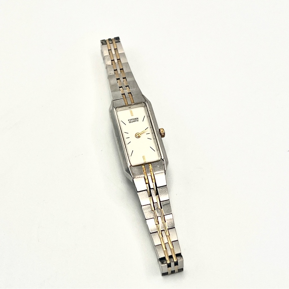 Citizen Womens Two-Tone Rectangular Bracelet Watc… - image 10